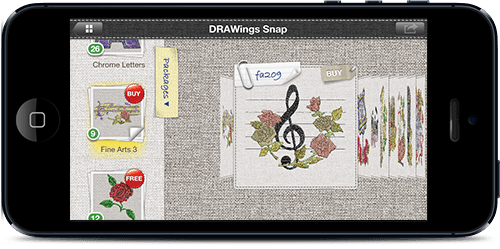 View designs grouped by package