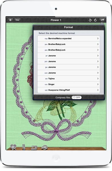 Export to stitch file
