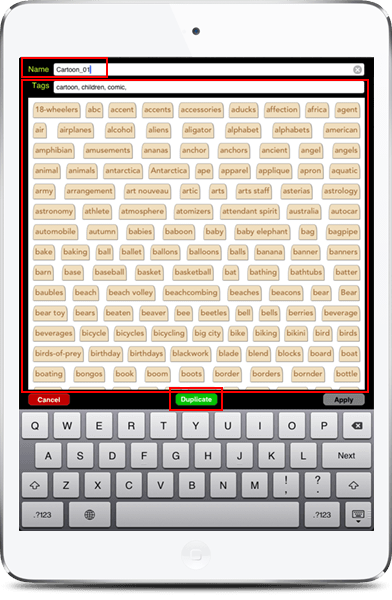 Rename, Duplicate and Add tags